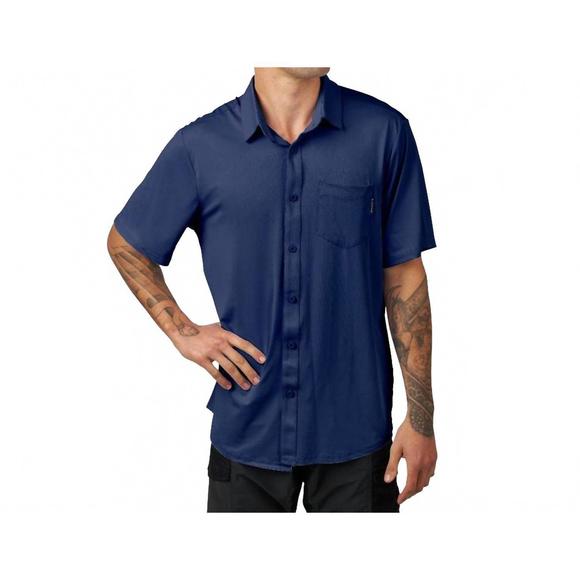 NEW BLACKSTRAP button up shirt in navy - Picture 1 of 4